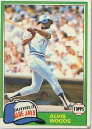 1981 Topps Baseball Cards      703     Alvis Woods